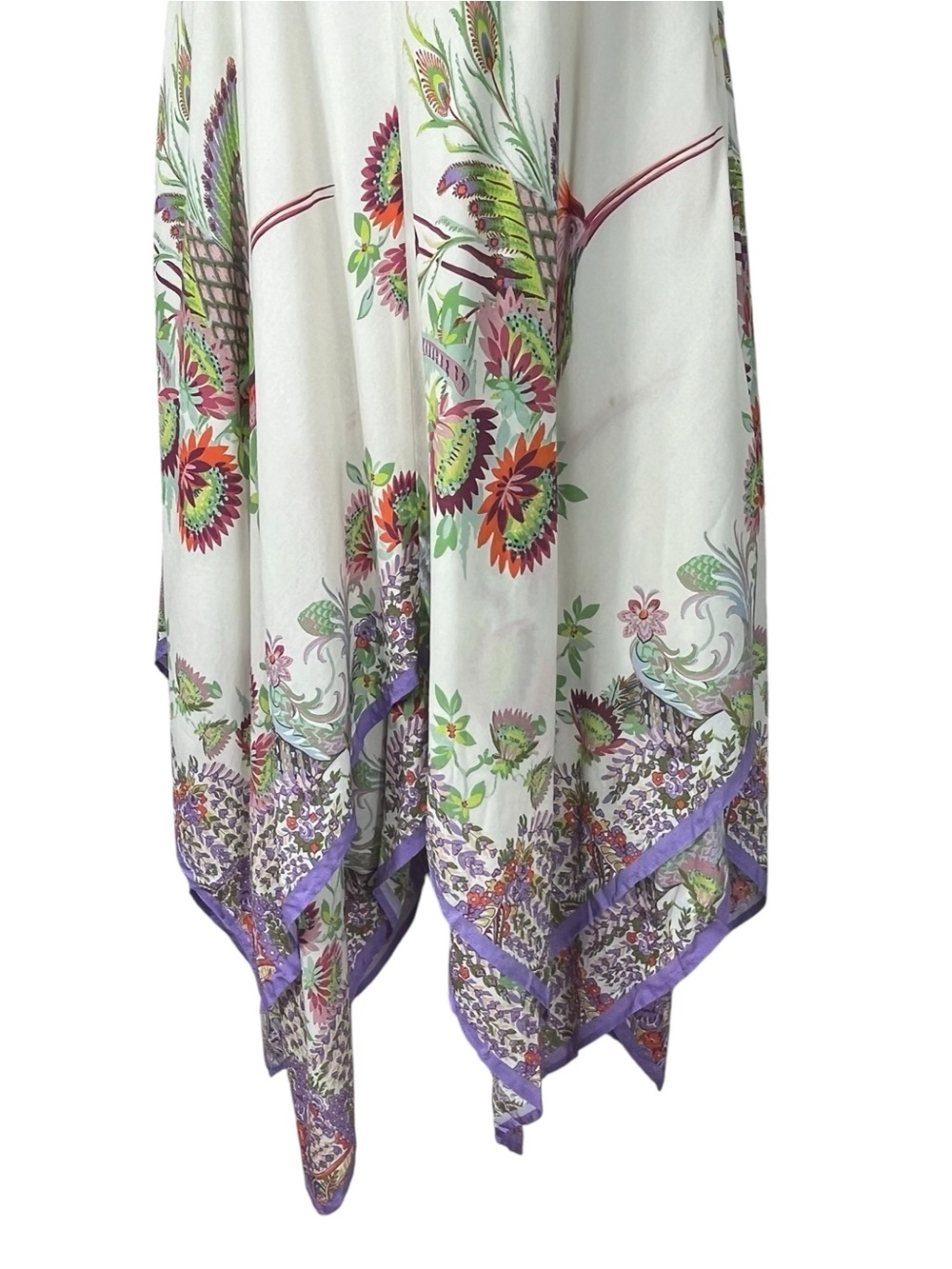 Anthropologie Women’s‎ Floral Midi Dress Size 0 Boho Viscose NWT - Picture 10 of 14